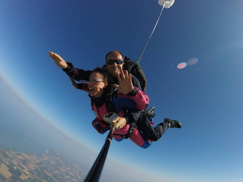 Notre zone d'activité pour ce service Cadeau premier saut en parachute pour un anniversaire